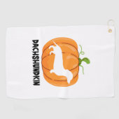 Dachshund Halloween Hond Golfhanddoek (Horizontaal)