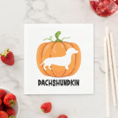 Dachshund Halloween Hond Servet (Insitu)
