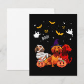 Dachshund Halloween Hondenliefhebber Bedankkaart (Voorkant / Achterkant)