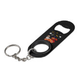 Dachshund Halloween Hondenliefhebber Mini Flessenopener (Voorkant Gekanteld)