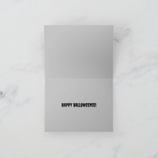 Dachshund Halloween Kaart (Binnen)