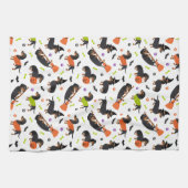 Dachshund Halloween Kitchen Towel Theedoek (Horizontaal)