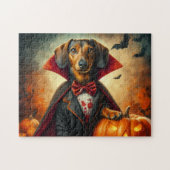Dachshund Halloween Legpuzzel (Horizontaal)