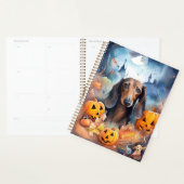 Dachshund Halloween met pompoenen eng Planner (Display)