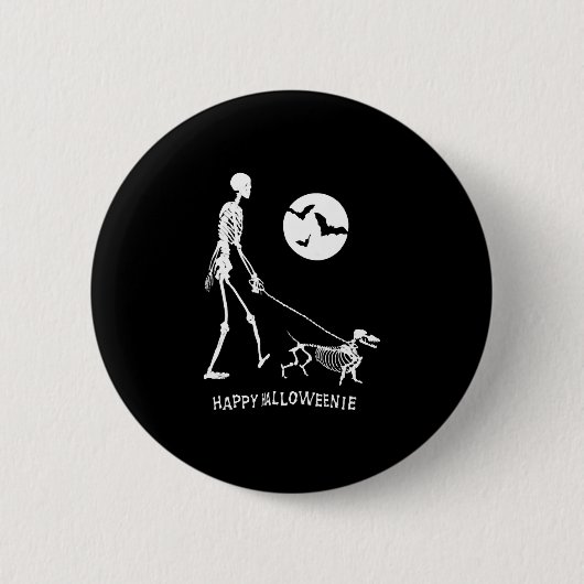 Dachshund Halloween Ronde Button 5,7 Cm (Voorkant)