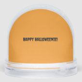 Dachshund Halloween Snow Wereldbol Sneeuwbol (Achterkant)