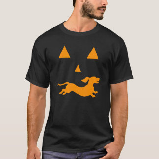 Dachshund Halloween Spooky Face Dog Classic T-shirt