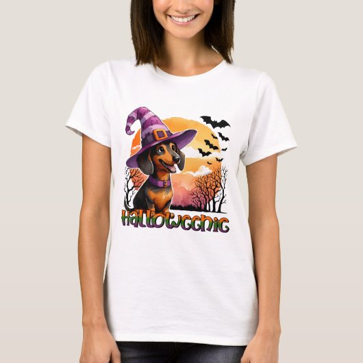 Dachshund Halloween T-shirt (Voorkant)