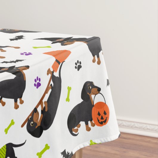 Dachshund Halloween Tablecloth Tafelkleed (Voorbeeld)
