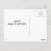 Dachshund Halloween Vampire Briefkaart (Achterkant)