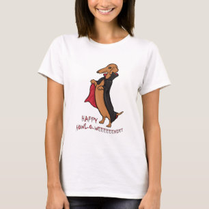Dachshund Halloween Vampire T-shirt