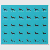 Dachshund Happy Birthday-ontwerp Cadeaupapier (Vlak)