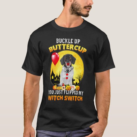 Dachshund Happy Halloween Dogs T-shirt (Voorkant)
