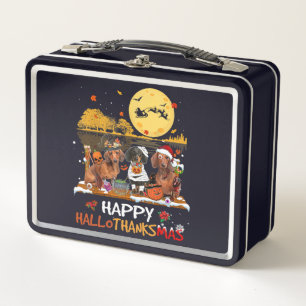 Dachshund Happy Hanksmas Halloween Thanksgiv
