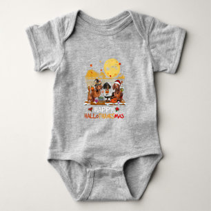 Dachshund Happy Hanksmas Halloween Thanksgiv Romper