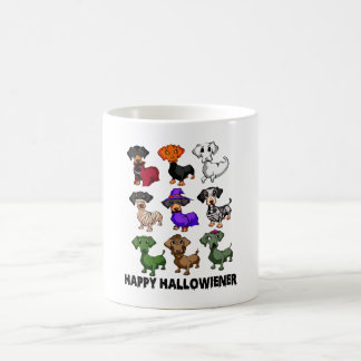 Dachshund Happy Hhalweiner Funny Dog Halloween Koffiemok