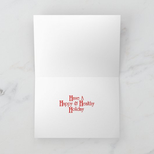 Dachshund Happy Holiday Feestdagen Kaart (Binnen)