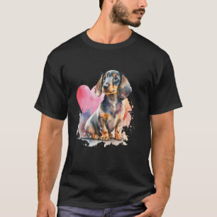 Dachshund Hart Hond Trainer Huisdier Eigenaar Fokk T-shirt