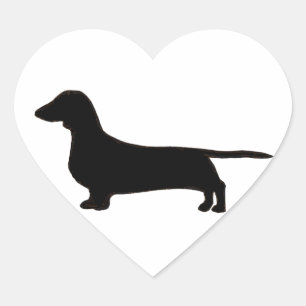 dachshund hart sticker