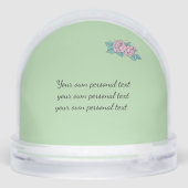 Dachshund Hartrozen Gefeliciteerd  Sneeuwbol (Achterkant)