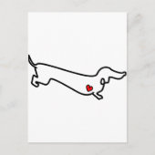 Dachshund Heart Briefkaart (Voorkant)