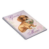 Dachshund Heart Mama Notitieboek (Rechterzijde)