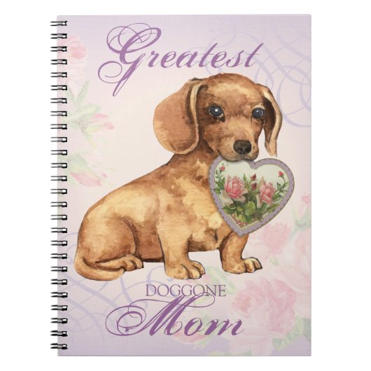 Dachshund Heart Mama Notitieboek (Voorkant)