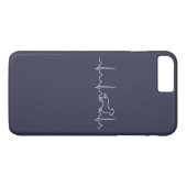 Dachshund Heartbeat Case-Mate iPhone Case (Achterkant (Horizontaal))