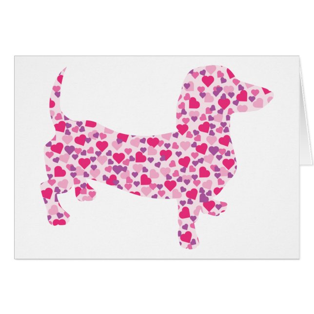Dachshund Hearts (Voorkant Horizontaal)
