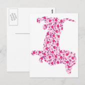 Dachshund Hearts Briefkaart (Voorkant / Achterkant)