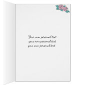 Dachshund Hearts Rozen Gefeliciteerd Kaart (Binnen (Rechts))