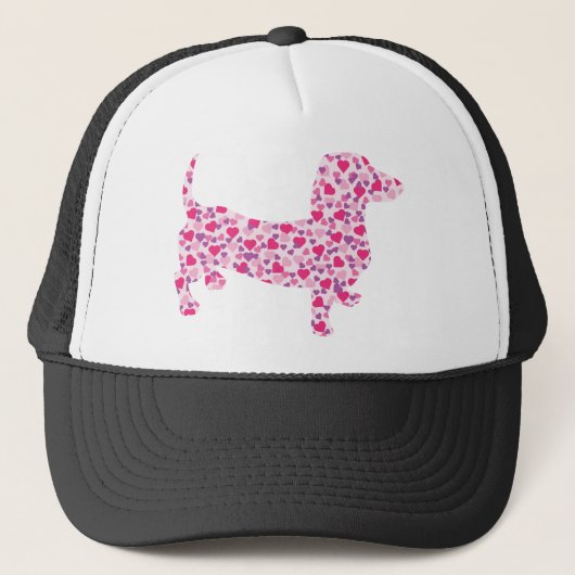 Dachshund Hearts Trucker Pet (Voorkant)