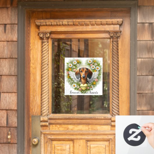 Dachshund-herinnering Raamsticker (Huis Deur)