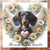 Dachshund-herinnering Raamsticker (Vel 2)