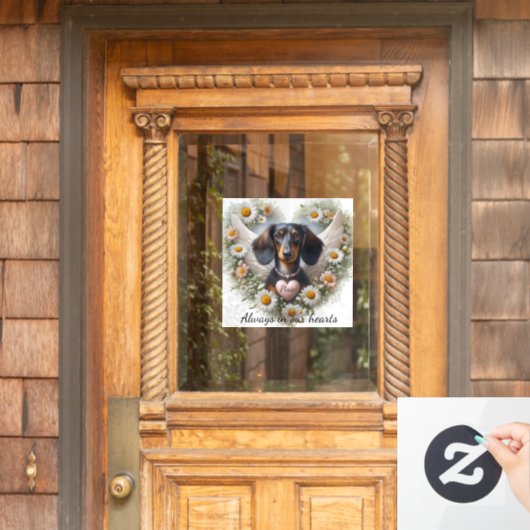 Dachshund-herinnering Raamsticker (Huis Deur)