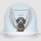 Dachshund Herinnering Sneeuwbol (Voorkant)