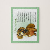 Dachshund Heritage of Love Legpuzzel (Verticaal)