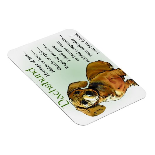 Dachshund Heritage of Love Magneet (Rechterzijde)