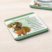 Dachshund Heritage of Love Onderzetter (Linkerzijde)