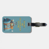 Dachshund Hiker Personalized  + Hi it' Me bag Bagagelabel (Achterkant horizontaal)