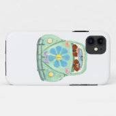 Dachshund Hippies In Hun Bloemliefde Auto Case-Mate iPhone Case (Achterkant (horizontaal))