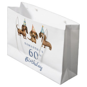 Dachshund Hond 60e Verjaardag Groot Cadeauzakje