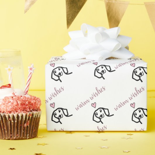 Dachshund hond cadeaupapier (Verjaardagsfeest)