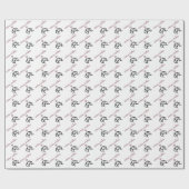 Dachshund hond cadeaupapier (Vlak)