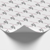 Dachshund hond cadeaupapier (Hoek)