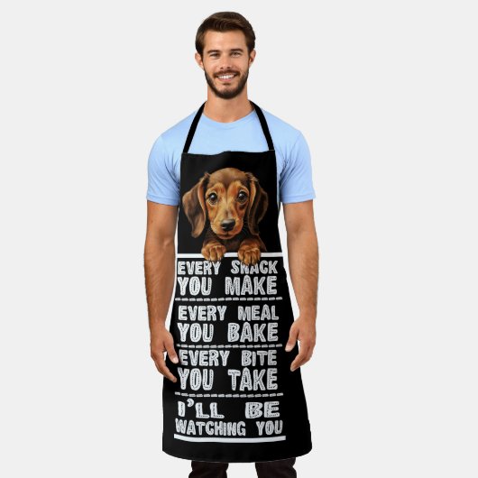 Dachshund hond elke snack die je maakt schort (Gedragen)