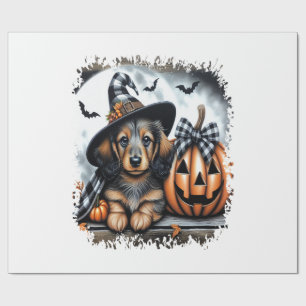 Dachshund Hond Halloween Cadeaupapier
