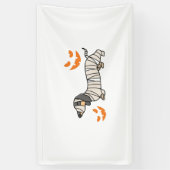 Dachshund Hond Halloween Candy Corn Volle Maan Spandoek (Verticaal)