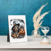 Dachshund Hond Halloween Fotoplaat (Zijkant)