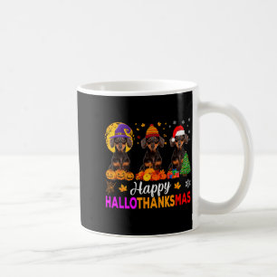 Dachshund hond Halloween Kerstmis Hallothanksmas F Koffiemok